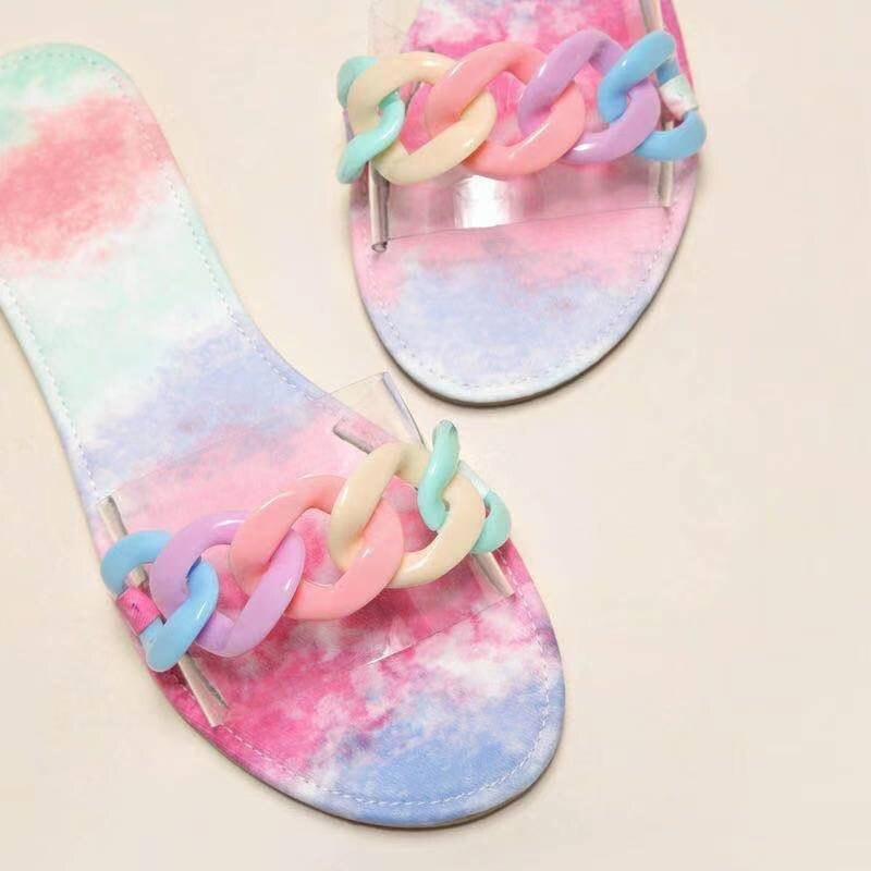 2021 New Summer Women Flats Weave Slippers Sexy Sandals Shoes Women Lady Flip Flop Slipper Mujer De Zapatos Slippers Shoes Femme