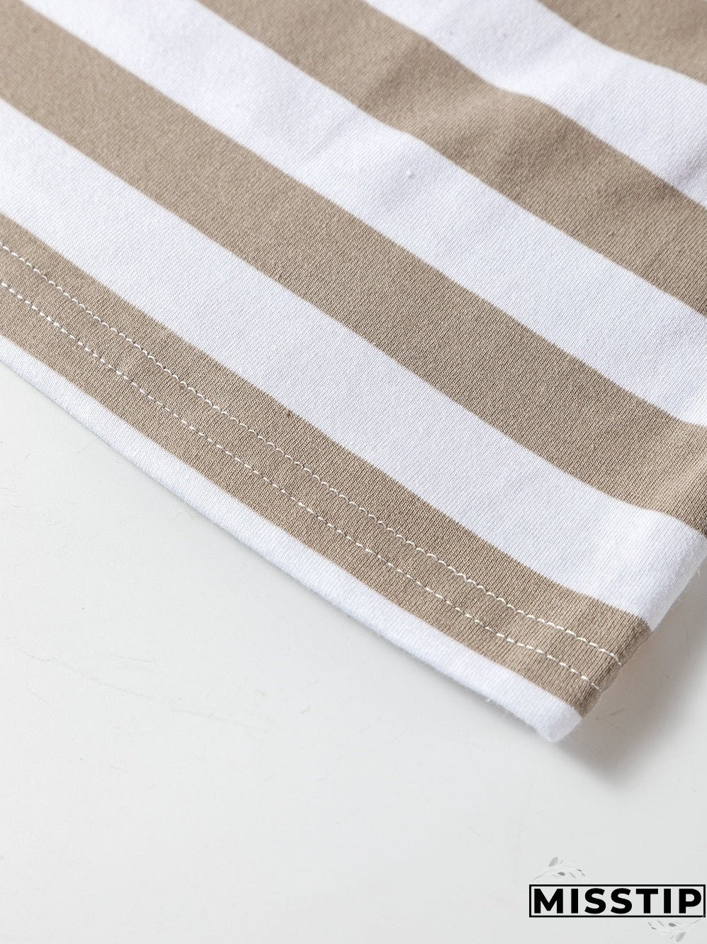 Short Sleeve Mock Neck T-Shirt with Side Slits