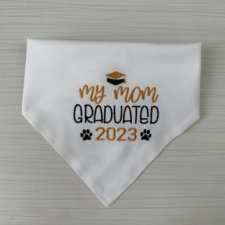 Graduation Dog Bandana | My Mom/ Dad Graduated Dog Bandana
