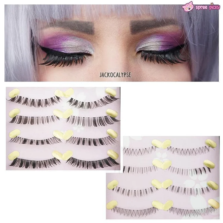 [Upper and Lower * 5 Pairs] Natural Make-up False Eyelashes SP151779