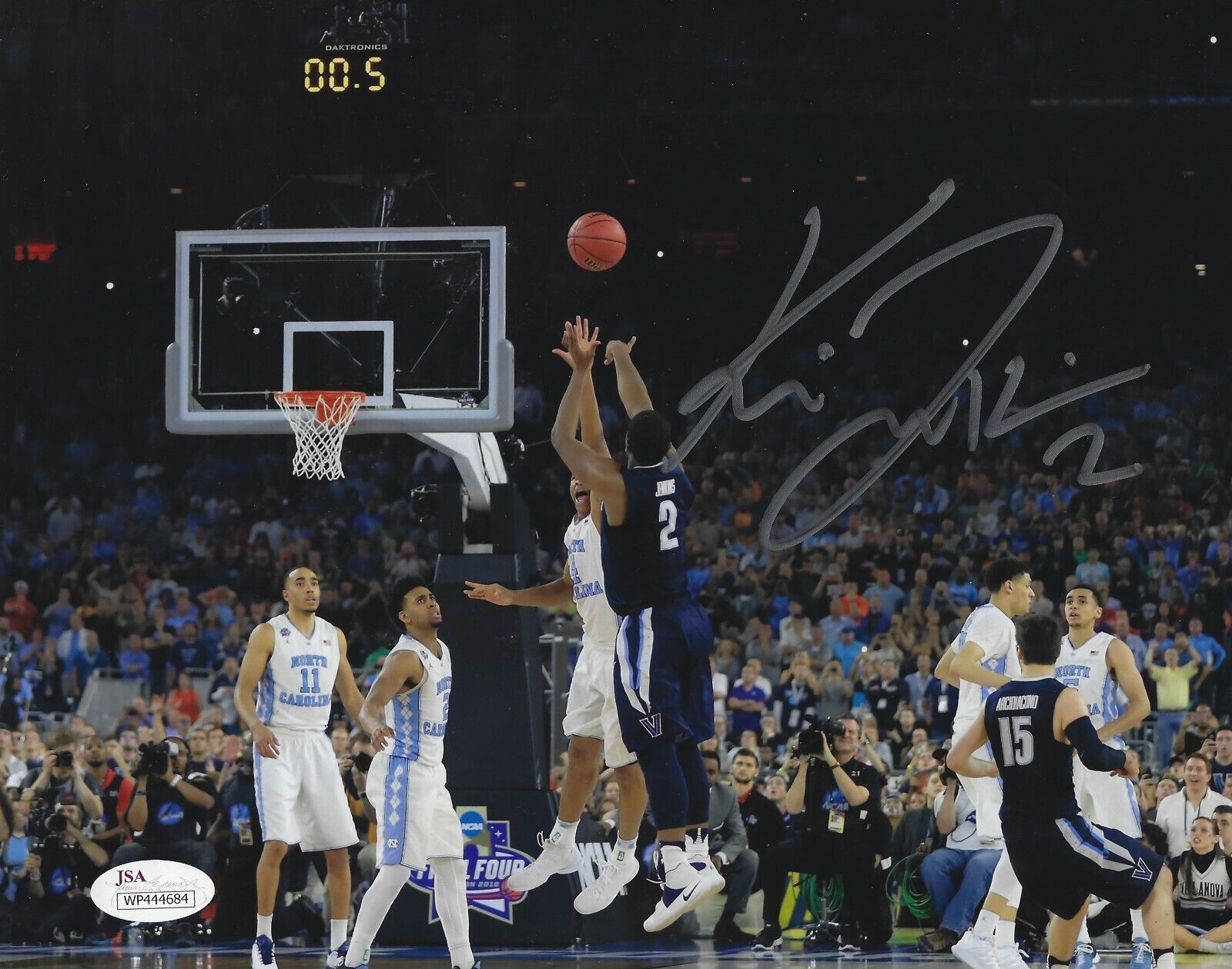 Autographed KRIS JENKINS Villanova University The Shot