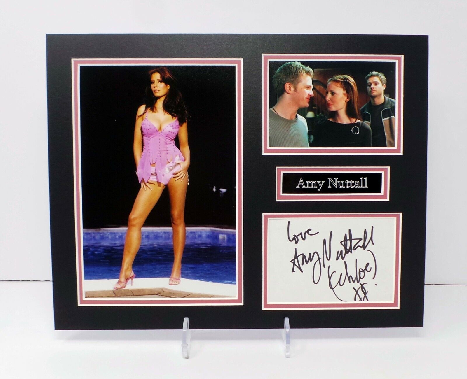 Amy NUTTALL Signed Mounted SEXY Photo Poster painting Display AFTAL RD COA Emmerdale Actress