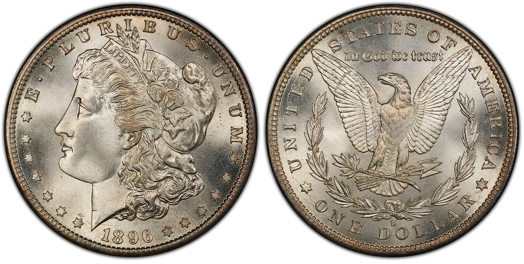 1896-S Morgan Silver Dollar $1