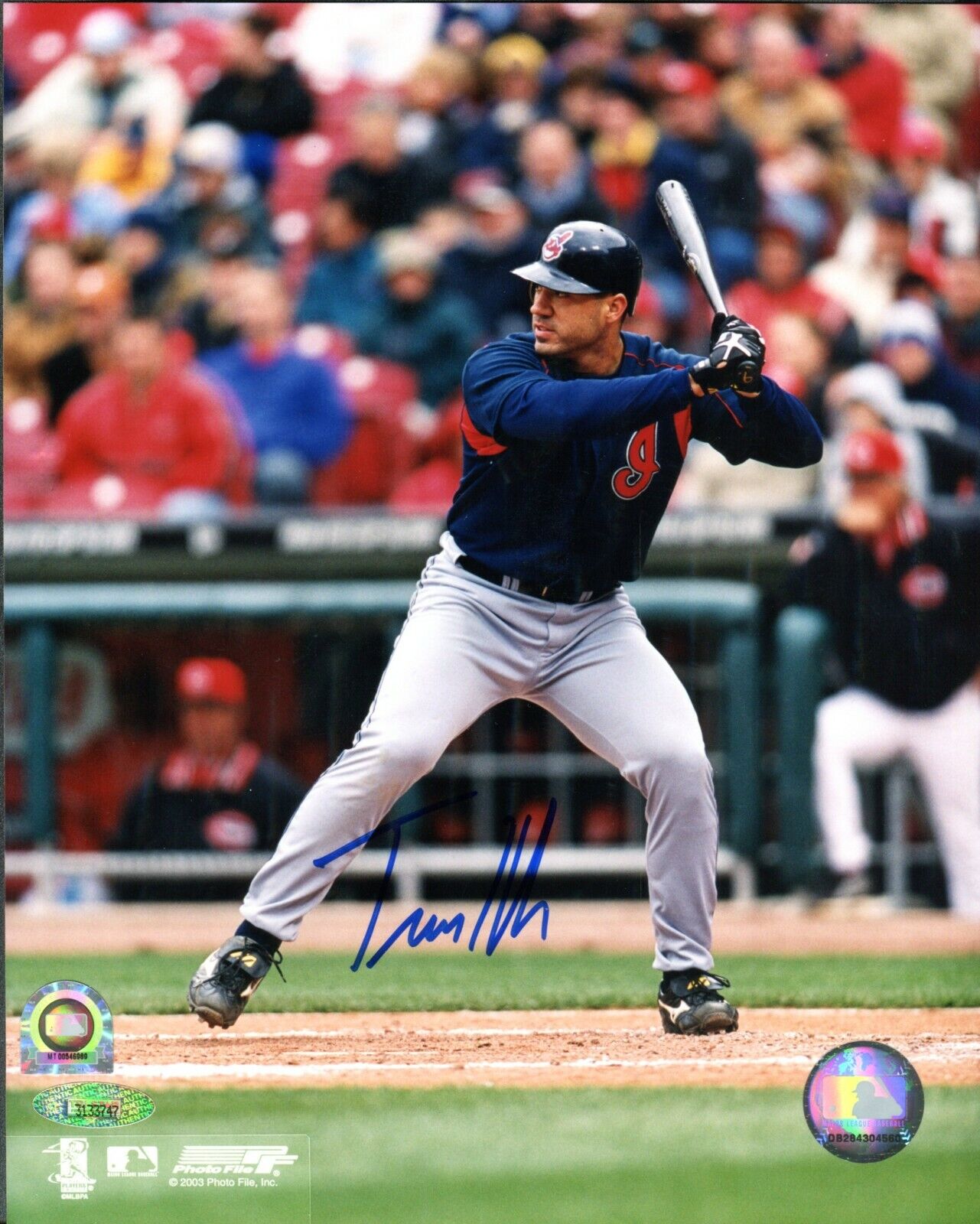 MLB & TriStar Travis Hafner Autographed Signed AUTO 8x10 Photo Poster painting Indians TRB 891