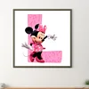 Diamond Painting -DIY Round Drill Minnie Letter L