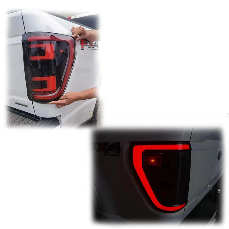 Stunningmore 2021 4x4 auto parts accessories Raptor Pickup Truck DRL Taillight for ford F150 ITN Auto