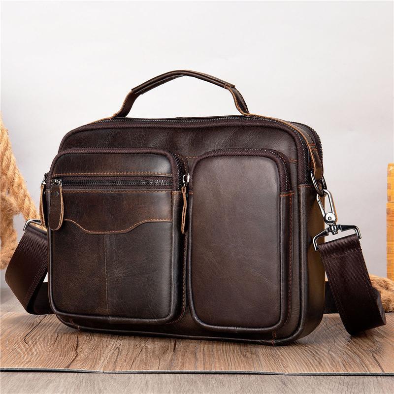 Premium Quality Top-Handled Detachable Sling Strap Multi-Pocket Crossbody Bag