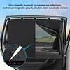 Double-Layer Car Sunshade Magnetic Heat-Insulating Side Screen Summer Interior Rear Seat Protection