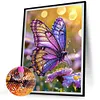 30x40cm papillon 5d bricolage full drill rond diamant peinture kit pour la d&eacute;coration int&eacute;rieure