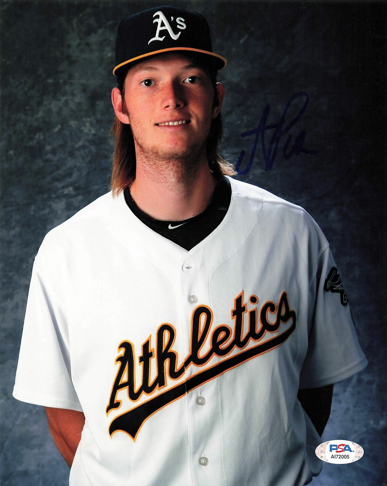 AJ Puk signed 8x10 Photo Poster painting PSA/DNA Oakland Athletics Autographed