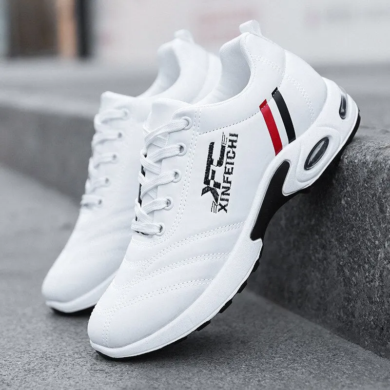 2021 Men Casual Shoes Spring New Fashion Flat Breathable Sneakers Light Shoes Male Tennis Sneaker White Business Travel Footwear