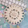 DIY Embroidered Hollow Thread Board Wooden Home Cross Stitch Sewing Tool