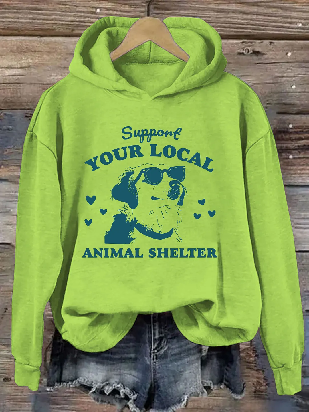 Support Your Local Animal Shelter Hoodie