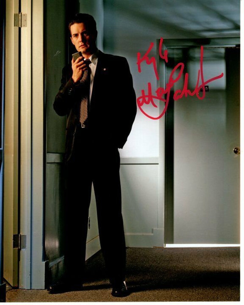 Kyle maclachlan signed autographed twin peaks dale cooper 8x10 Photo Poster painting