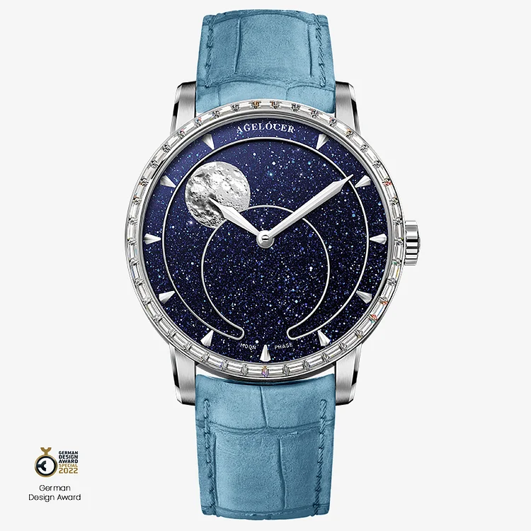 Agelocer Astronomer Men's Automatic Mechanical Moonphase - Natural