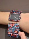 Acrylic trend ins style retro fashion simple wide bracelet watch casual women's quartz watch