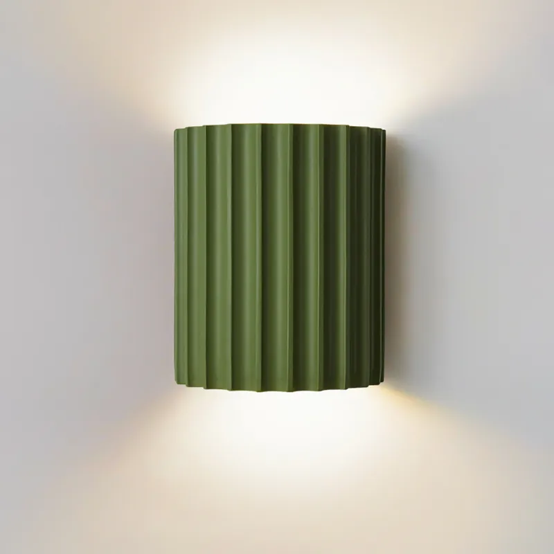 Modern Green Half-Circle Resin Sconce  JOSENART Josenart