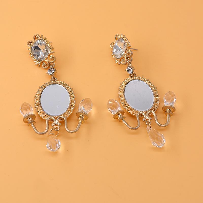 ANTIQUE LUXURY MIRROR EARRINGS