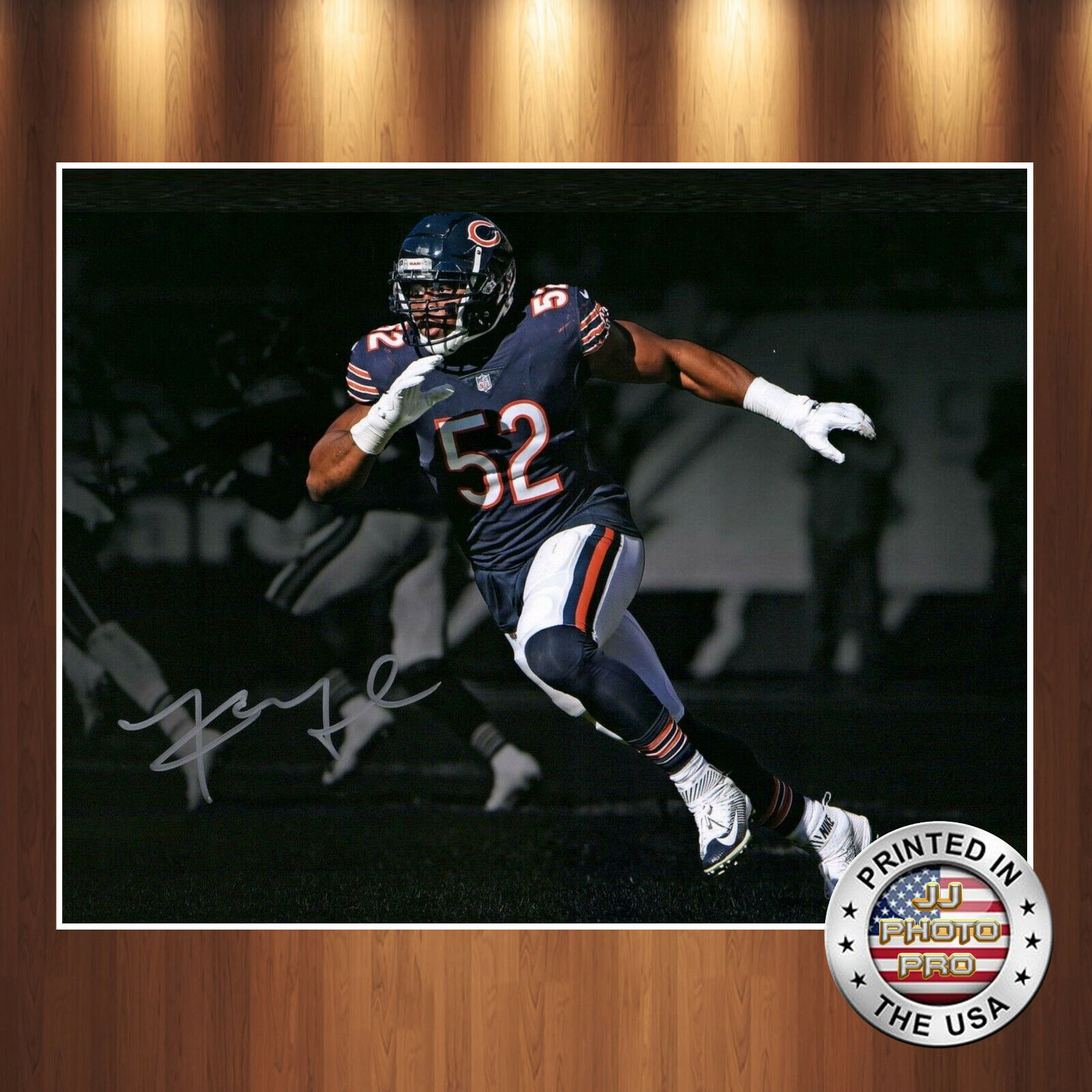 Khalil Mack Autographed Signed 8x10 Photo Poster painting ( Bears ) REPRINT