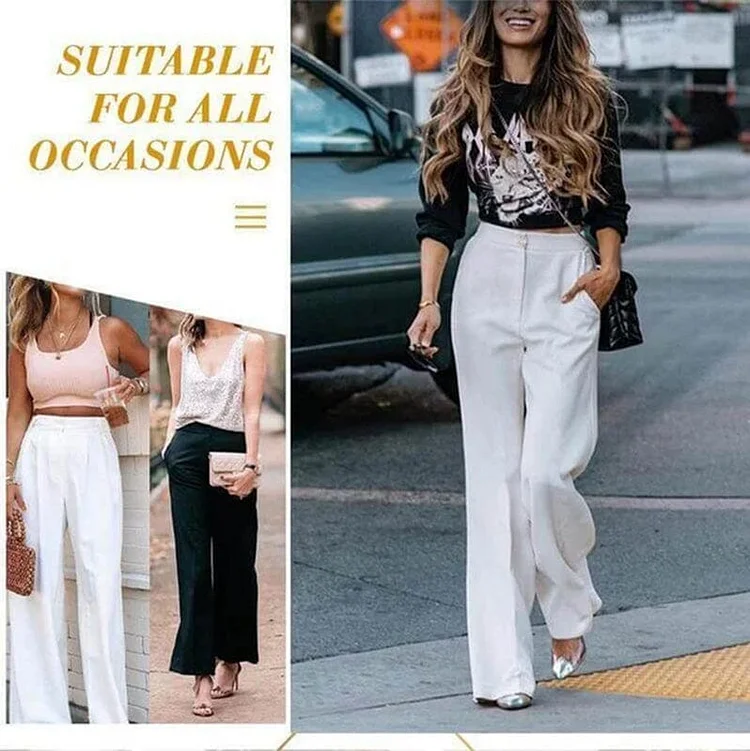 Effortless Tailored Wide Leg Pants