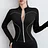 Waresglobal Cloud Hide Slim Fit Sports Jacket for Women XXL Long Sleeve Yoga Shirts Gym Fitness Coat Running Fall Winter Workout Zipper Top