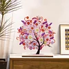 Diamond Painting Wooden Pink Tree Of Life Desktop Ornament Decor