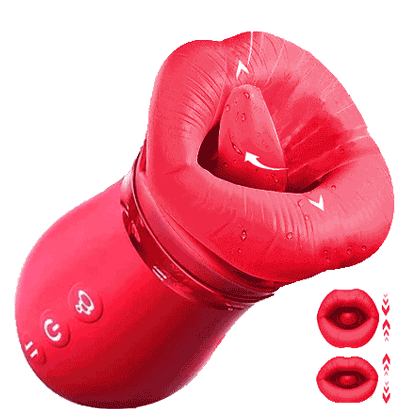Big Mouth Rose Vibrator Sucking Biting Clit Stimulator By Rose Toy