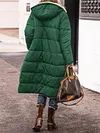 Women's Long Hooded Jacket Fleece Soft Reversible Coat