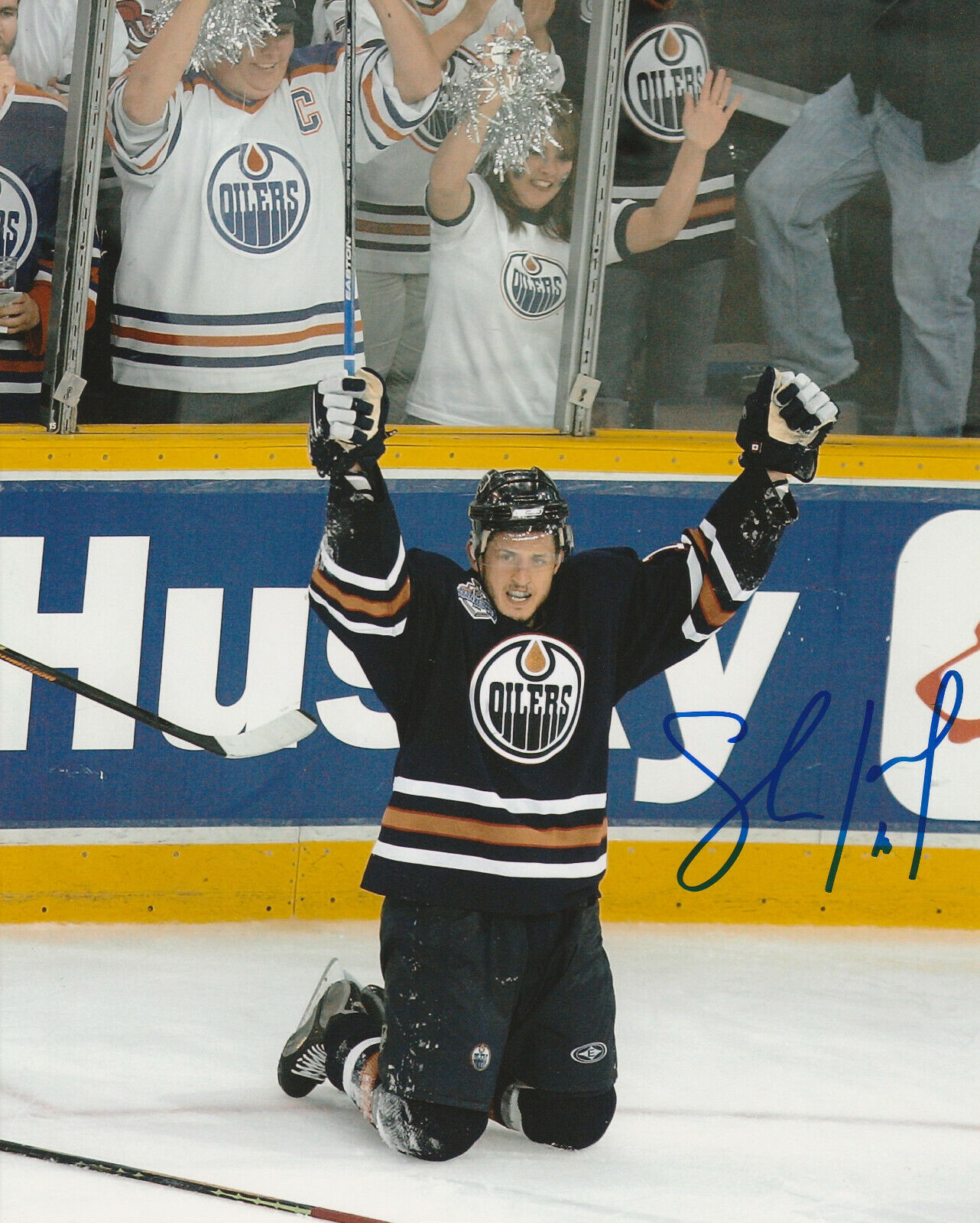 SHAWN HORCOFF SIGNED EDMONTON OILERS 8x10 Photo Poster painting #6 Autograph