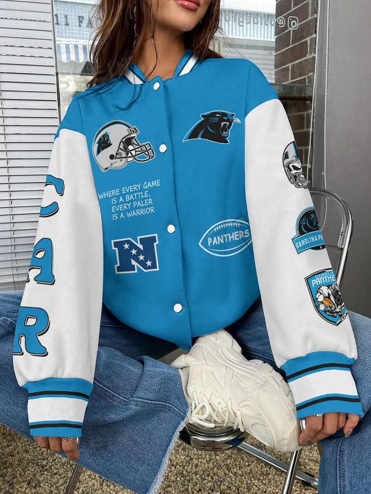 Carolina Panthers  National Football League 2024 Make Your Mark Unisex Varsity Jacket