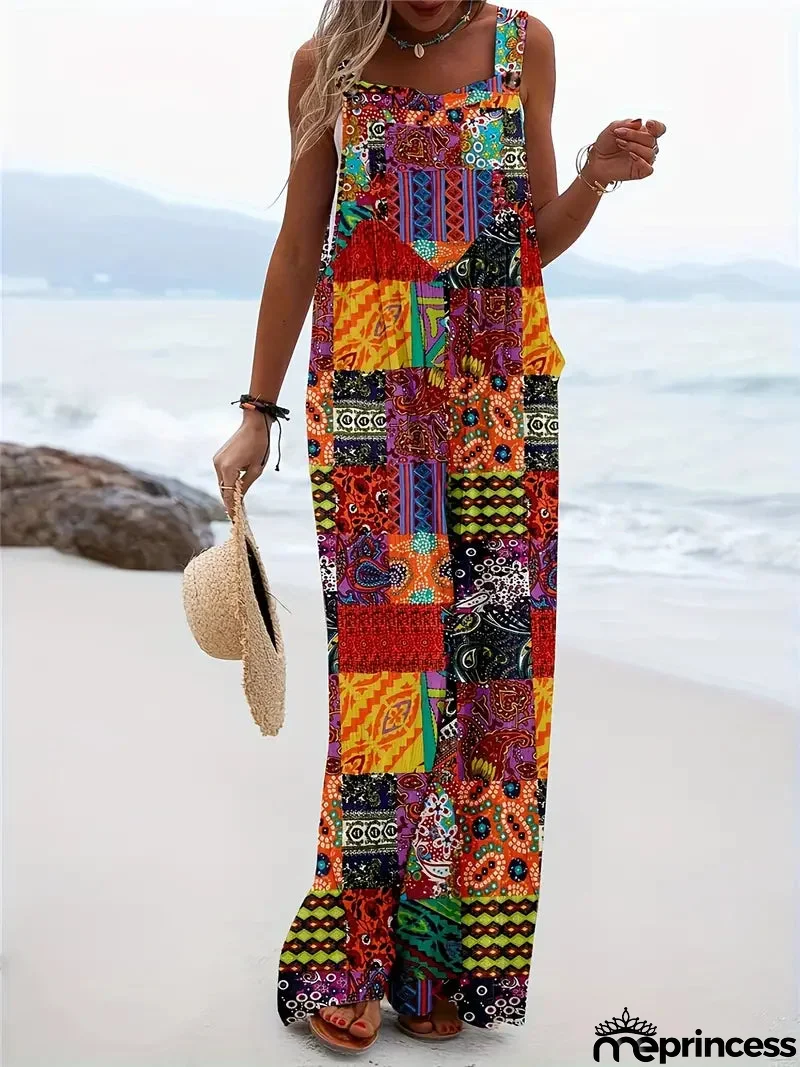 Coloured block jumpsuit