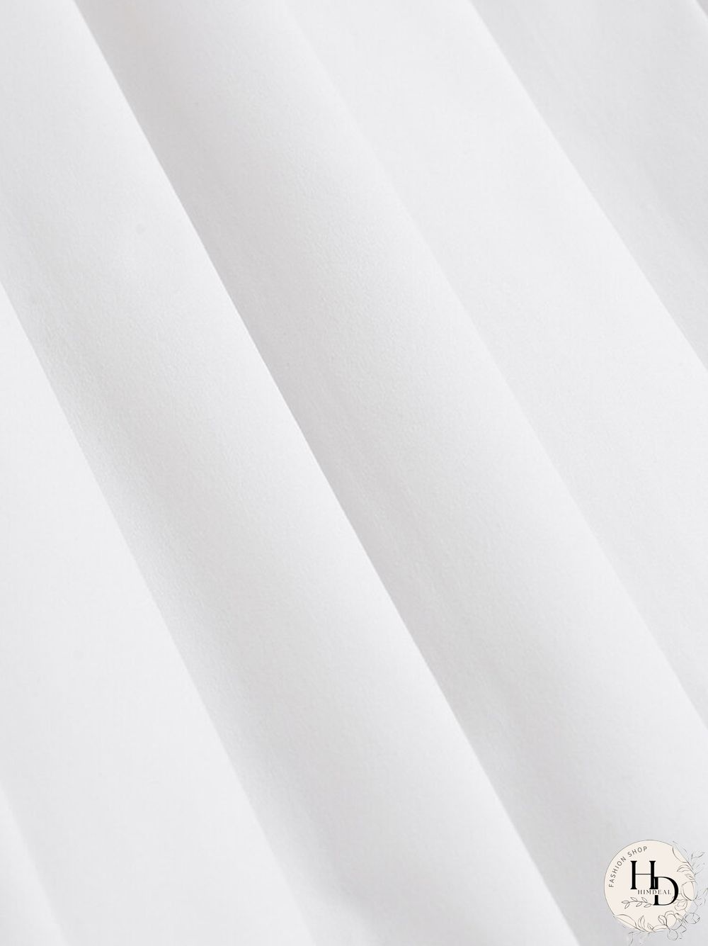 Half Sleeve Pleats Solid Leisure Round Neck Blouse