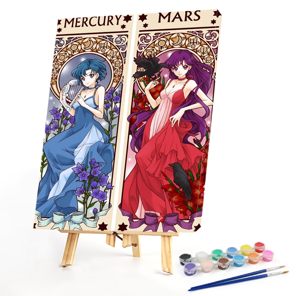 

40*60CM - Paint By Numbers - Cartoon Girl (Big Size), 501 Original