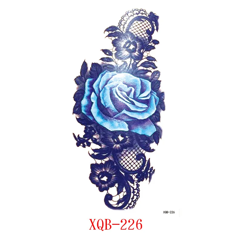 Sdrawing Flower Fake Tattoo Sticker for Women Birds Peony Temporary Tattoos DIY Water Transfer Tatoos Girls Tattoo for Men Sleeve