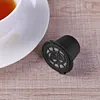 3pcs Refillable Reuse Coffee Capsule Filters for Nespresso Machine (Black)