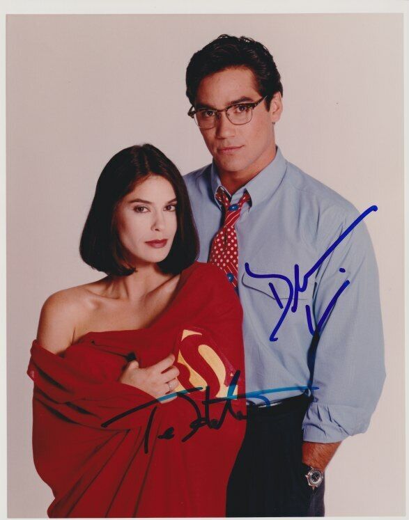 Lois & Clark Superman (Dean Cain & Teri Hatcher) signed 8x10 Photo Poster painting In-person