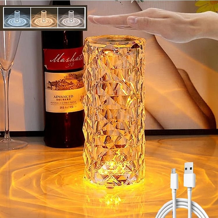 Vixilly Crystal Table Lamp Rose
