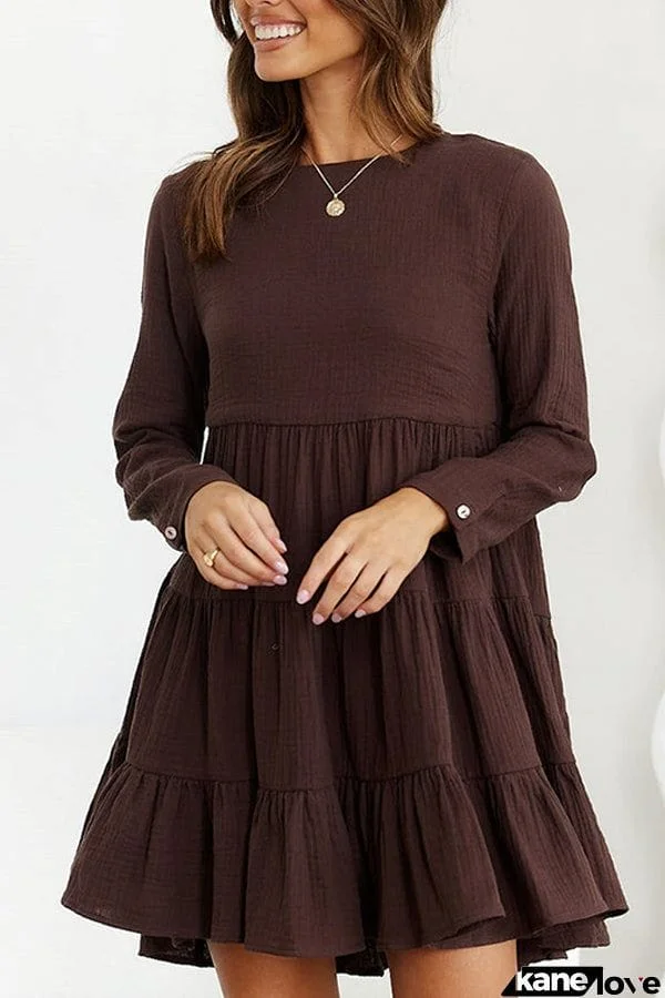 Chocolate Long Sleeve Skirt