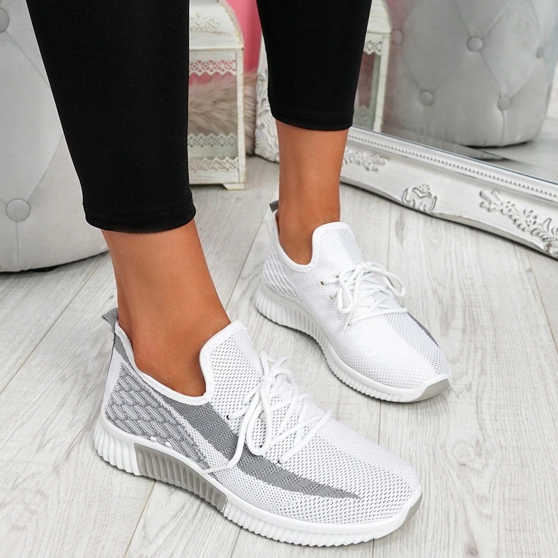 Women's  Casual  Lace Up Anti-slip Mesh Shoes 