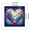 Heart-Shaped Flowers-11CT Stamped Cross Stitch 40*40cm/15.75*15.75in tapestrymarket
