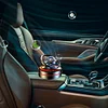 Solar Rotating Car Air Freshener Double Ring Air Aromatherapy (Black Sun)