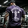 Retro &ldquo;God's Gym Canc&uacute;n Print&rdquo; Washed Gym T-Shirt by Inlyline