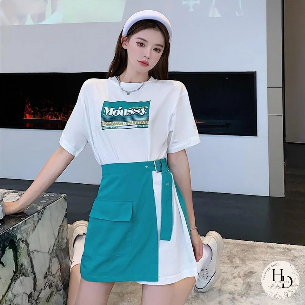 Casual Long Tee Two-Piece Set P10541