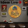 Leffe - Plaques rondes en m&eacute;tal(30*30cm)
