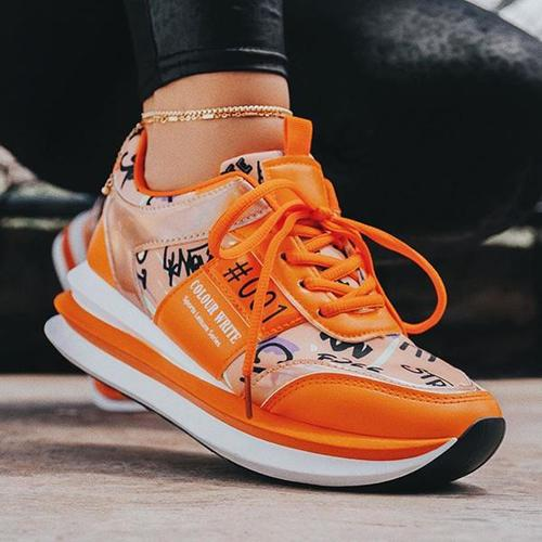  Personalized Graffiti Stitching  Sneakers