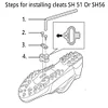 SH51 Bike Cleats System Mountain SPD Pedal Cleat MTB Pedals Cleat Cycling Cleats