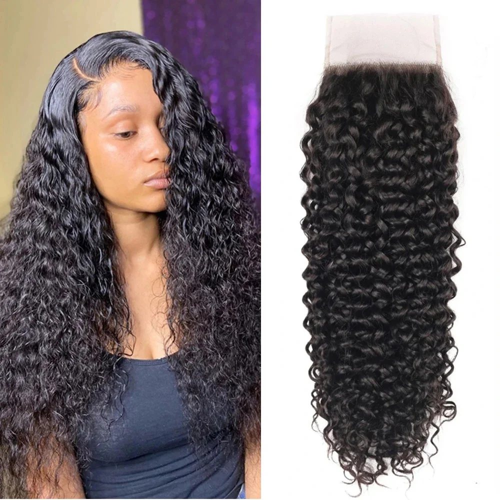 12A HD 4X4 5X5 Lace Closure Kinky Curly Lace Closure Undetectable HD Lace Closure