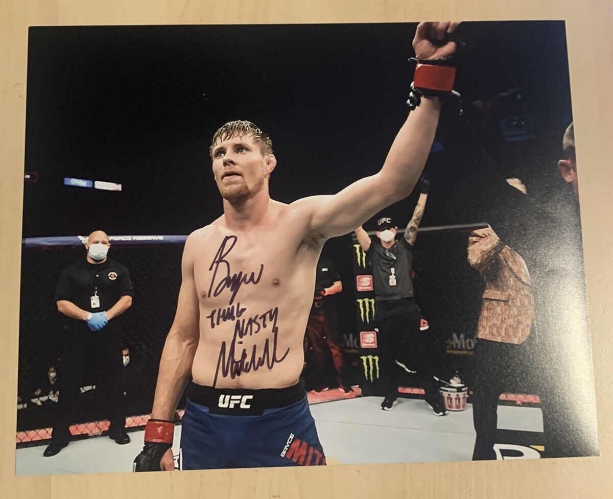 BRYCE MITCHELL HAND SIGNED 8x10 Photo Poster painting AUTOGRAPHED UFC FIGHTER THUG NASTY COA