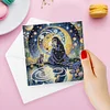 (US Local)6pcs Diamond Painting Greeting Cards DIY Diamond Art Cards for Adults (Dream)
