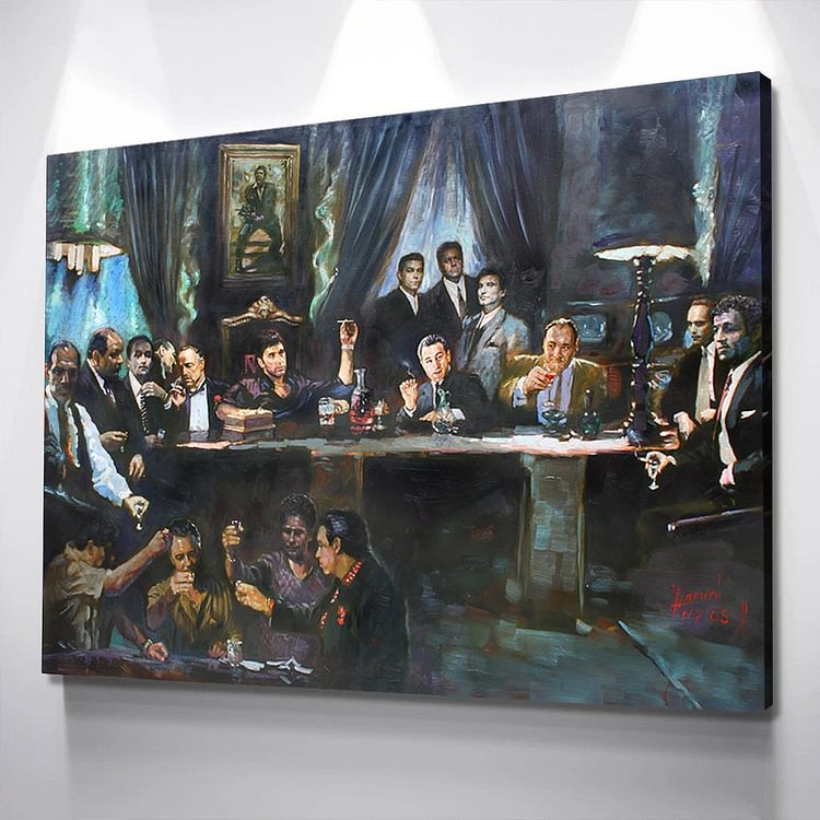 Gangster Last Suppe Canvas Wall Art